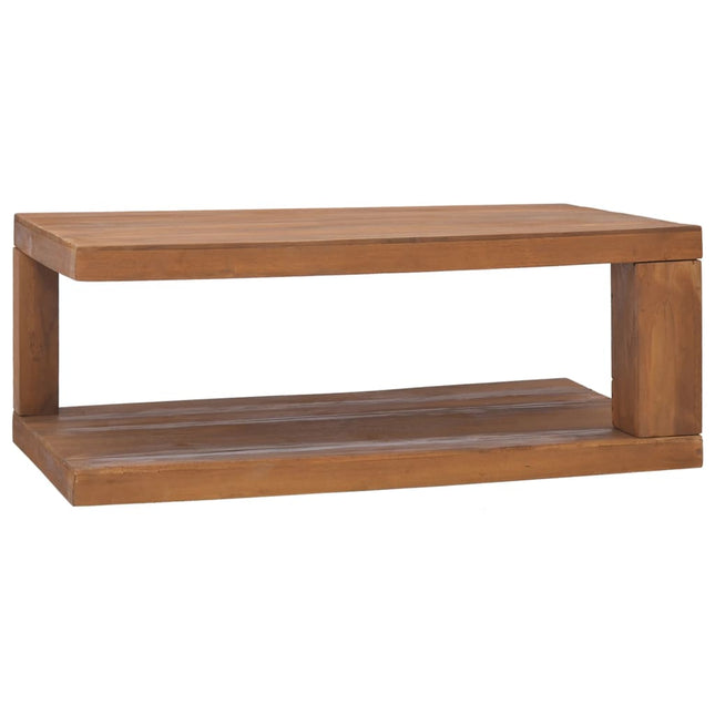 Tavolino da Salotto 90x50x35 cm in Legno Massello di Teak