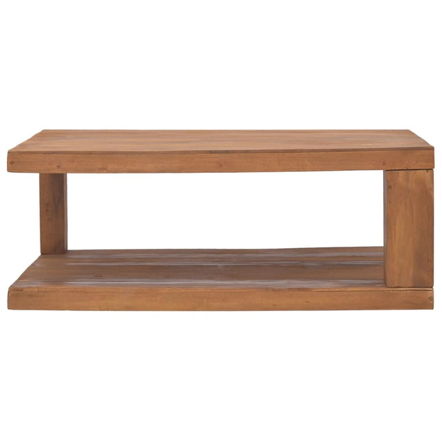 Tavolino da Salotto 90x50x35 cm in Legno Massello di Teak