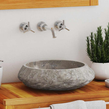 Lavandino Grigio Ã˜40x12 cm in Marmo