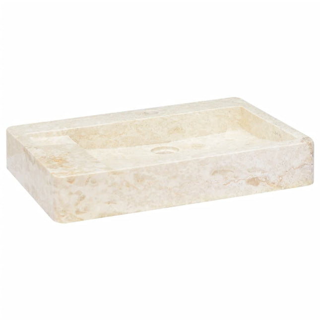 Lavandino Crema 58x39x10 cm in Marmo