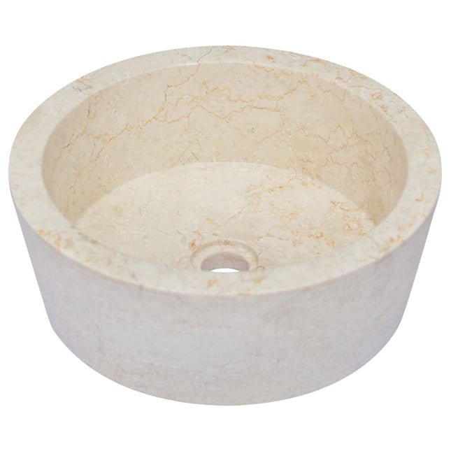 Lavandino Crema ÃƒËœ40x15 cm in Marmo