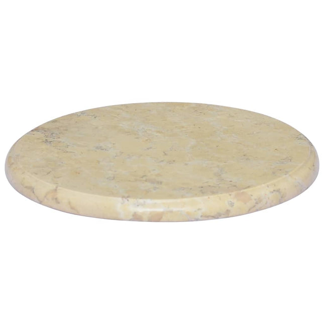 Piano per Tavolo Crema ÃƒÆ’Ã‹Å“40x2,5 cm in Marmo
