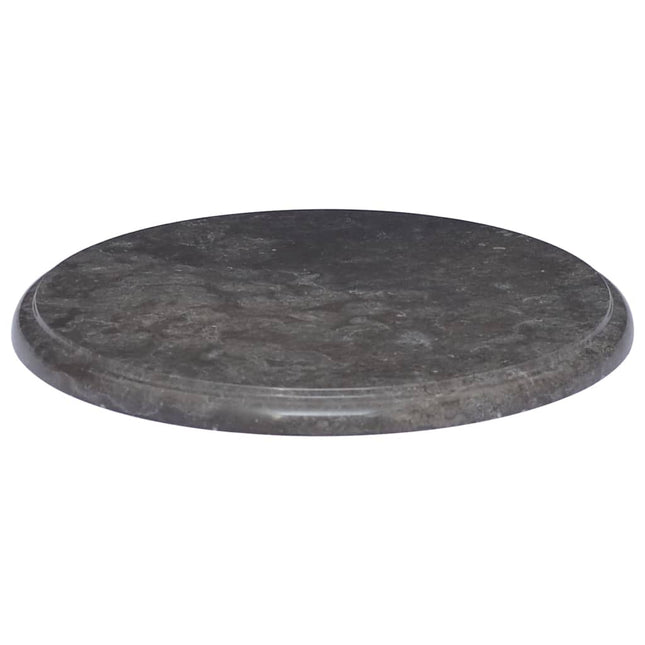 Piano per Tavolo Nero ÃƒËœ40x2,5 cm in Marmo