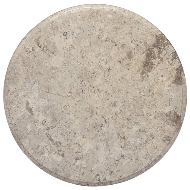 Piano per Tavolo Grigio Ã˜50x2,5 cm in Marmo