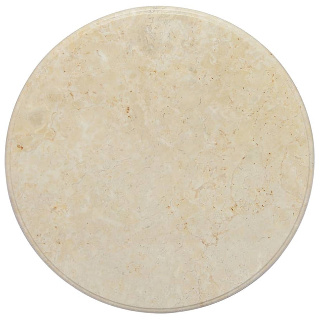 Piano per Tavolo Crema ÃƒËœ60x2,5 cm in Marmo