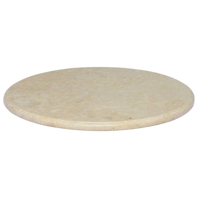 Piano per Tavolo Crema ÃƒËœ60x2,5 cm in Marmo