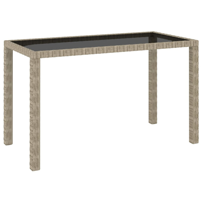 Set da Pranzo da Giardino 6 pz con Cuscini in Polyrattan Beige