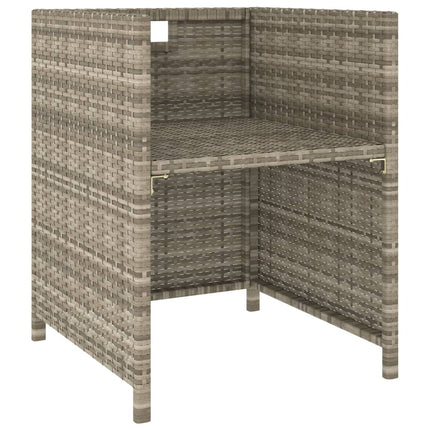 Set da Pranzo da Giardino 6 pz con Cuscini in Polyrattan Beige