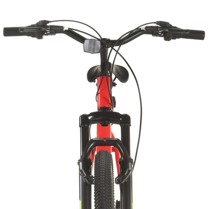 Mountain Bike 21 Speed 27,5" Ruote 38 cm Rosso