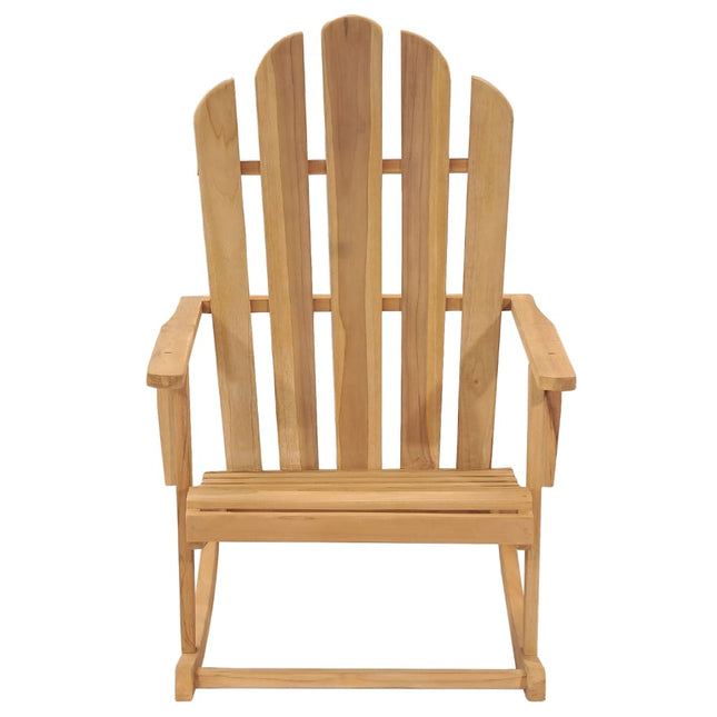 Sedia da Giardino a Dondolo Adirondack Legno Massello di Teak
