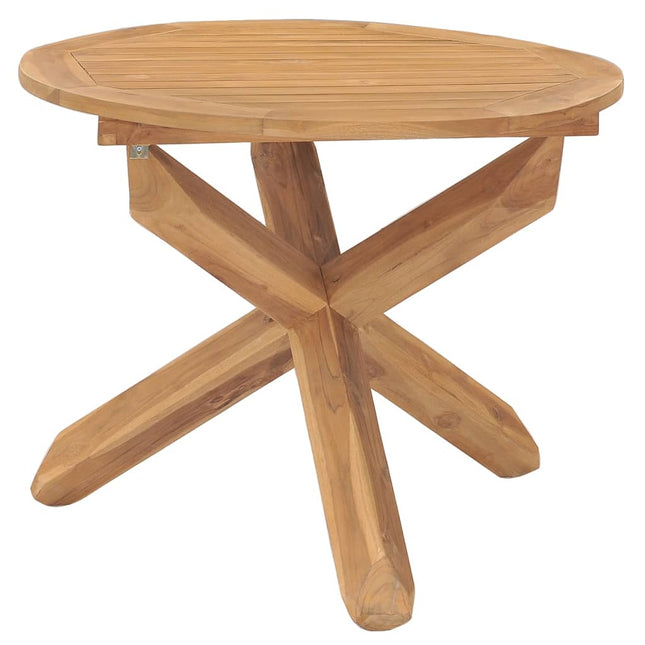 Tavolo da Pranzo da Giardino Ã˜90x75 cm in Massello di Teak