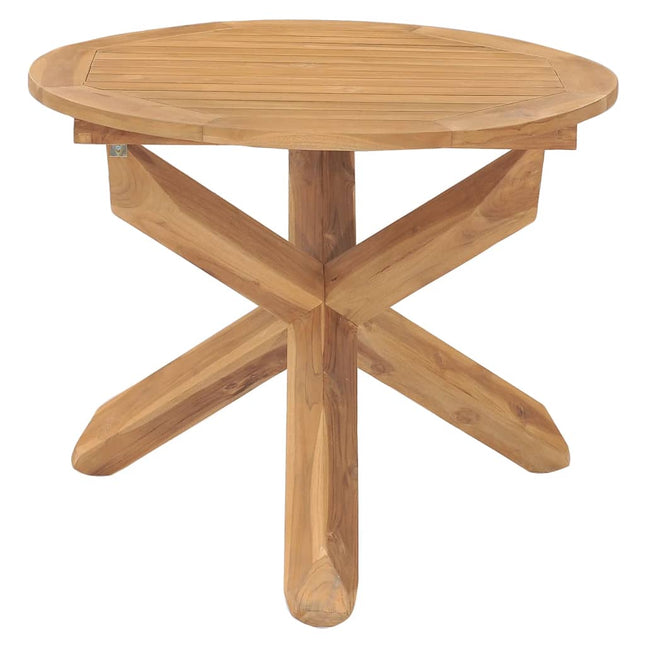 Tavolo da Pranzo da Giardino Ã˜90x75 cm in Massello di Teak