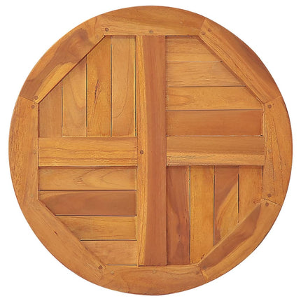 Piano Tavolo in Legno Massello di Teak Rotondo 2,5 cm 50 cm