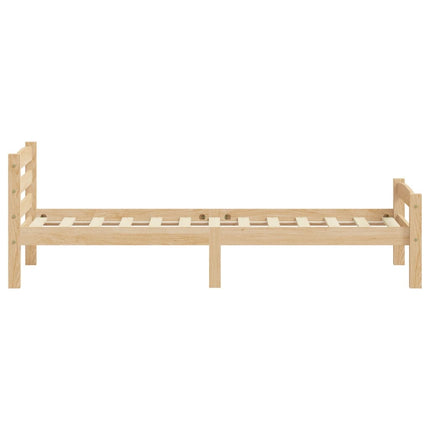 Giroletto senza Materasso 90x200 cm in Legno Massello di Pino