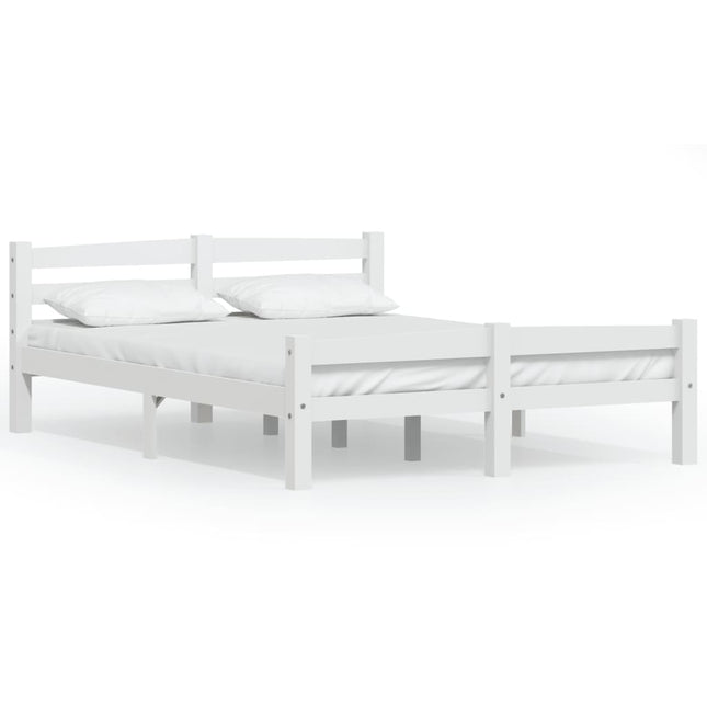 Giroletto senza Materasso Bianco 140x200 cm in Legno di Pino