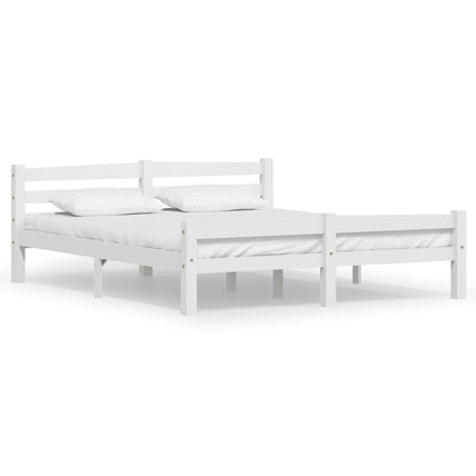 Giroletto senza Materasso Bianco 160x200 cm in Legno di Pino
