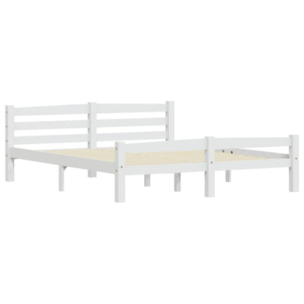 Giroletto senza Materasso Bianco 160x200 cm in Legno di Pino