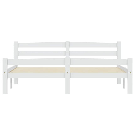 Giroletto senza Materasso Bianco 160x200 cm in Legno di Pino