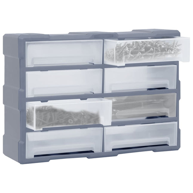 Mobile Contenitore con 8 Cassetti Grandi 52x16x37 cm