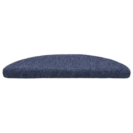 Tappetini Adesivi per Scale 10 pz 56x17x3 cm Blu Agugliati