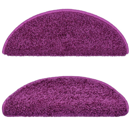 Tappetini per Scale 10 pz 65x21x4 cm Viola