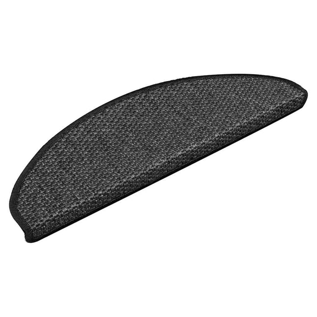 Tappeti Autoadesivi Scale Aspetto Sisal 15pz 65x21x4 Antracite