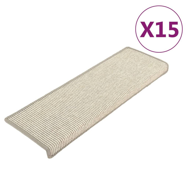 Tappetini Autoadesivi per Scale 15 pz Argento 65x21x4 cm