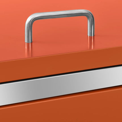 Copri Bidoni Pattume Quadruplo 276,5x77,5x112,5 cm Acciaio Inox