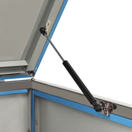 Copri Bidoni Pattumiera Doppia 138x77,5x112,5 cm Acciaio Inox
