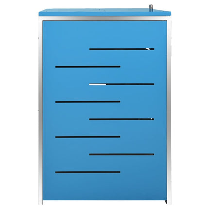 Copri Bidoni Pattume Quadruplo 276,5x77,5x112,5 cm Acciaio Inox