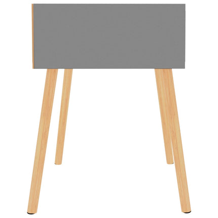 Comodino Grigio 40x40x56 cm in Legno Multistrato