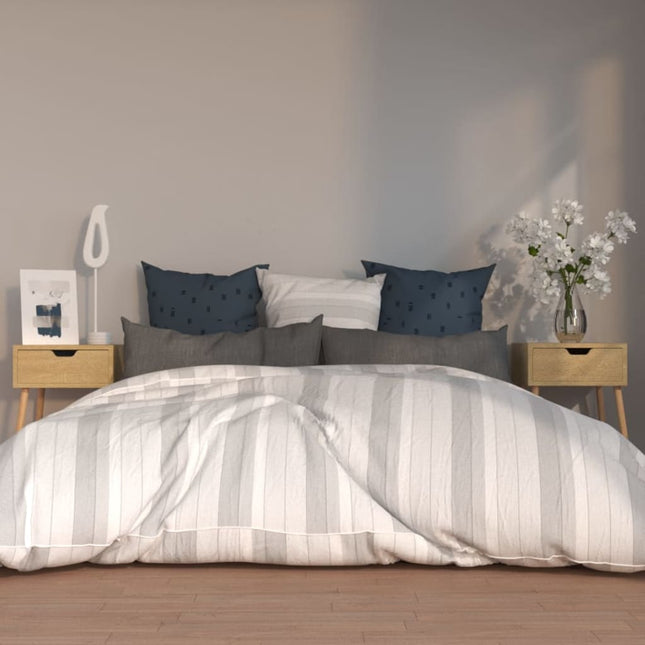 Comodini 2pz Rovere Sonoma 40x40x56 cm in Legno Multistrato