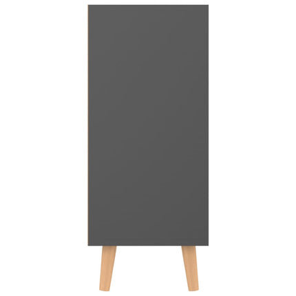 Credenza Grigia 90x30x72 cm in Legno Multistrato