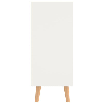Credenza Bianca e Rovere Sonoma 90x30x72cm in Legno Multistrato