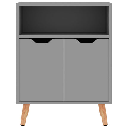 Credenza Grigia 60x30x72 cm in Legno Multistrato
