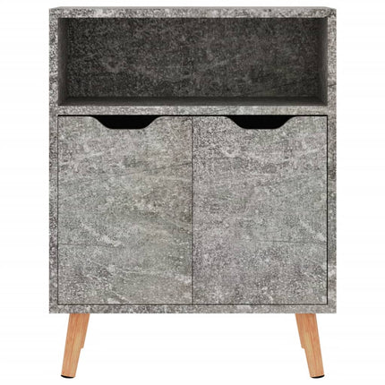 Credenza Grigio Cemento 60x30x72 cm in Legno Multistrato
