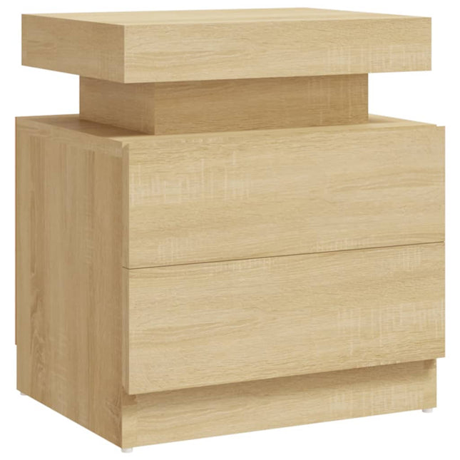 Comodino Rovere Sonoma 45x35x52 cm in Legno Multistrato