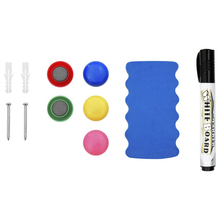 Lavagna Magnetica Bianca 110x60 cm in Acciaio