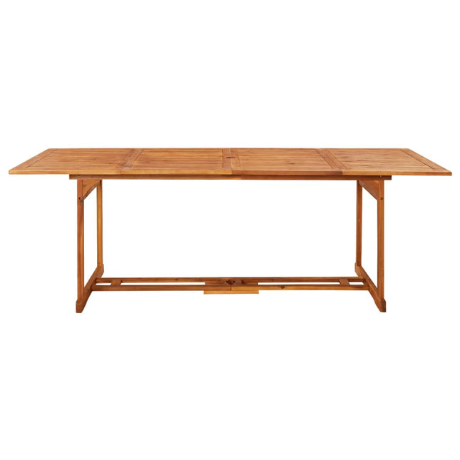Tavolo da Pranzo per Esterni 220x90x75cm Legno Massello Acacia