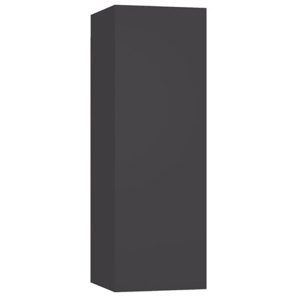 Mobile Porta TV Grigio 30,5x30x90 cm in Legno Multistrato