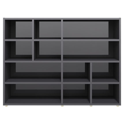 Credenza Grigio Lucido 97x32x72 cm in Legno Multistrato