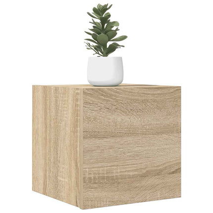 Mobili Porta TV a Parete 4pz Rovere Sonoma 30,5x30x30 cm