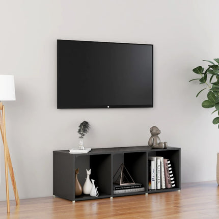 Mobile Porta TV Grigio 107x35x37 cm in Legno Multistrato