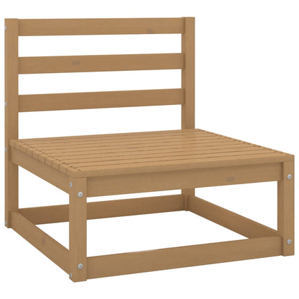 Set Divani da Giardino 2 pz Cuscini Marrone ambra Pino Massello