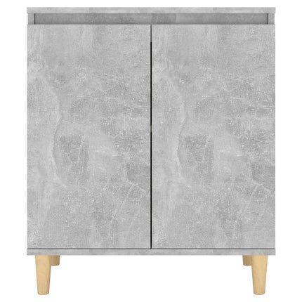 Credenza Gambe Massello Grigio Cemento 60x35x70cm Multistrato