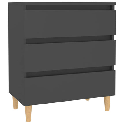 Credenza Grigia 60x35x69 cm in Legno Multistrato