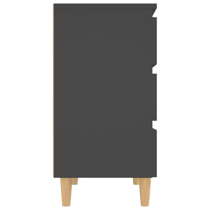 Credenza Grigia 60x35x69 cm in Legno Multistrato