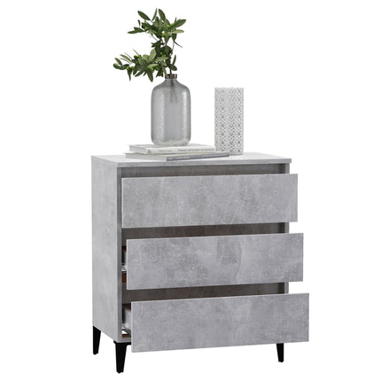 Credenza Grigio Cemento 60x35x69 cm in Legno Multistrato