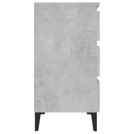 Credenza Grigio Cemento 60x35x69 cm in Legno Multistrato