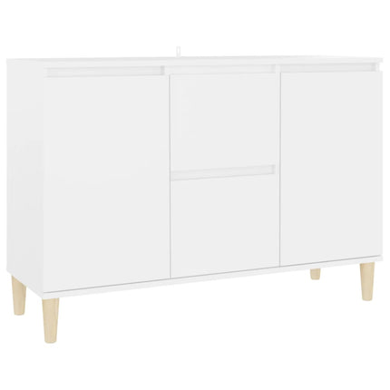Credenza Bianca 101x35x70 cm in Legno Multistrato